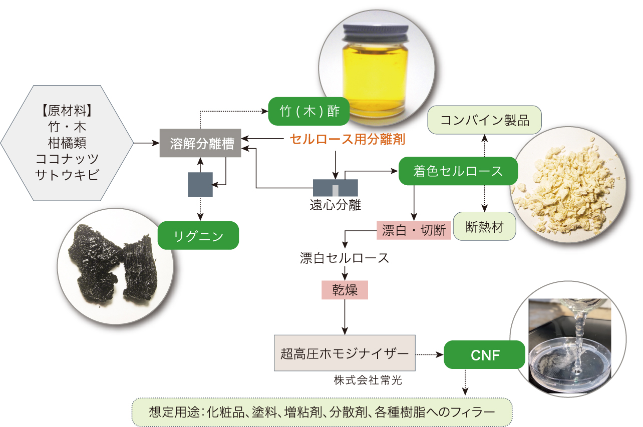 セルロース製造・販売→竹からセルロースを取り出す方法